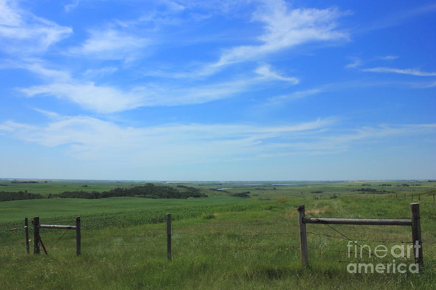 Farm Photograph - Alberta Prairie and Sky by Jim Sauchyn