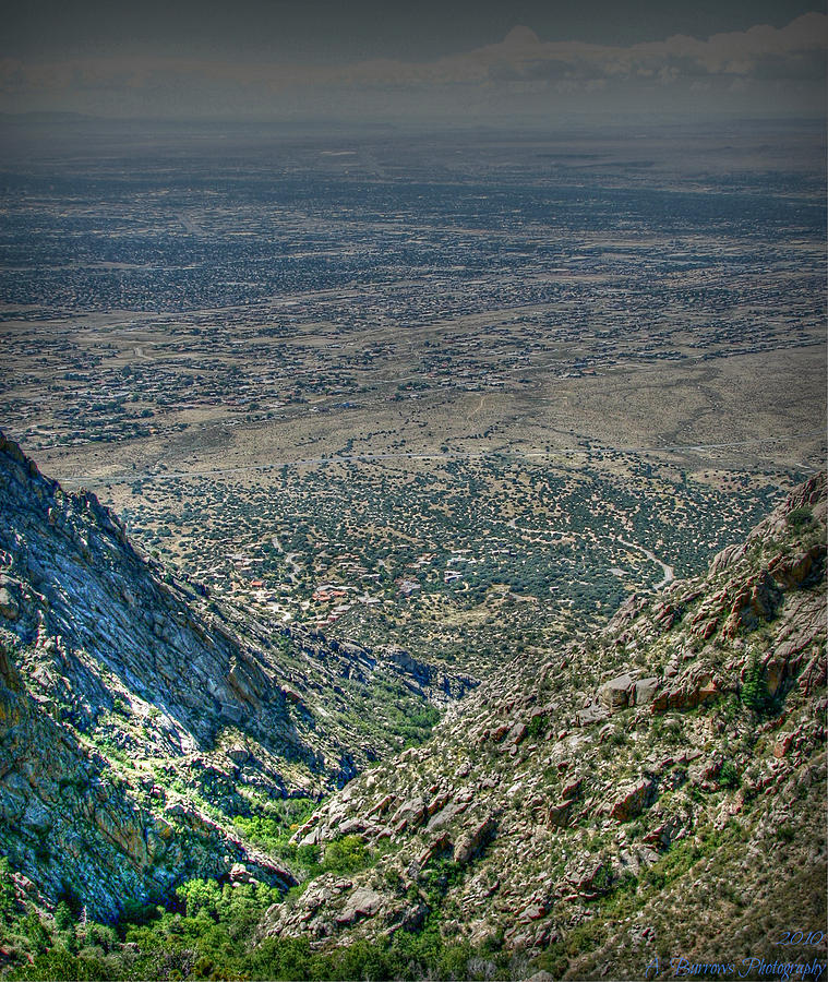 Albuquerque Through the Canyon Photograph by Aaron Burrows