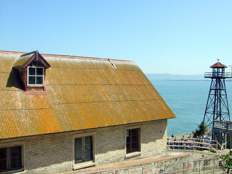 The Rock Photograph - Alcatraz Rooftop by Richard Reeve