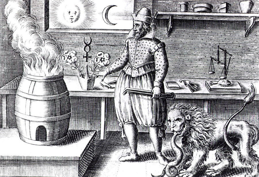 Alchemical Workshop, 17th Century Photograph by Science Source