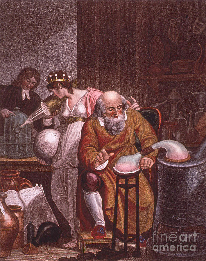 Alchemist Laboratory, 18th Century Photograph by Science Source