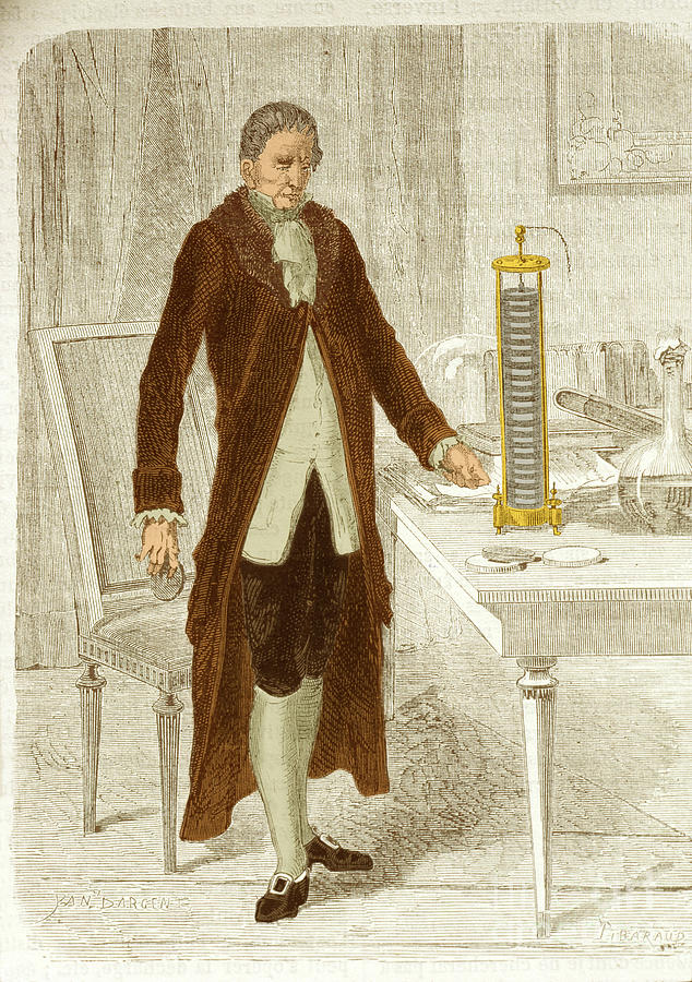 Device Photograph - Alessandro Volta, Italian Physicist by Science Source