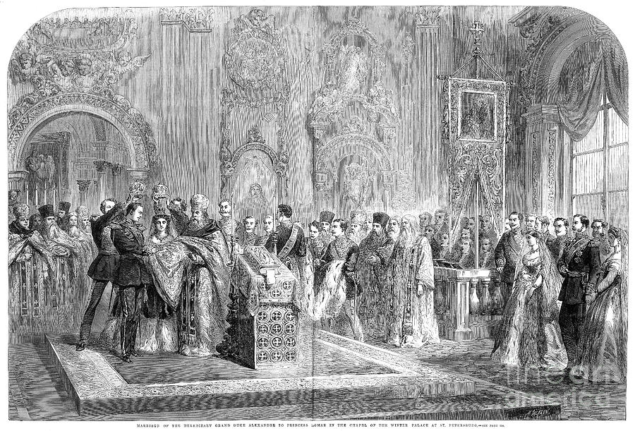 Alexander IIi: Wedding Photograph by Granger