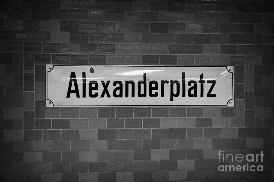 Alexanderplatz Berlin Ubahn Underground Railway Station