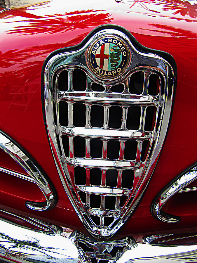 Sunset Digital Art - Alfa Romeo by John Huneck
