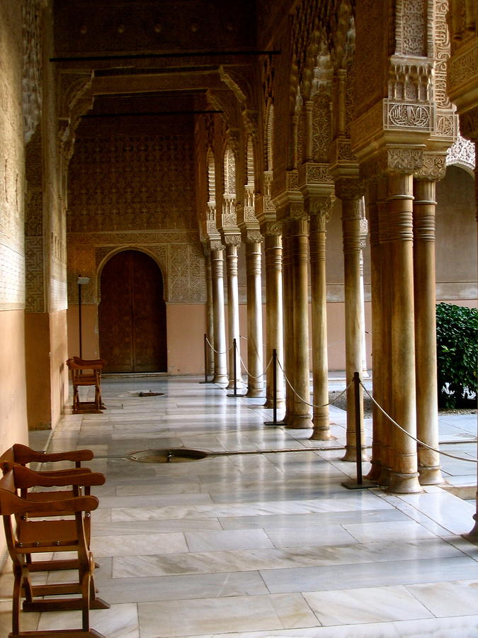 Alhambra Photograph - Alhambra portico by Penny Anast