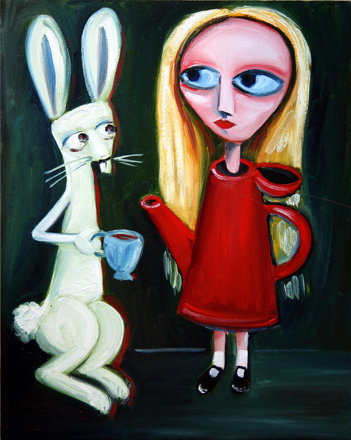 Alice A Tea Pot Painting by Leanne Wilkes