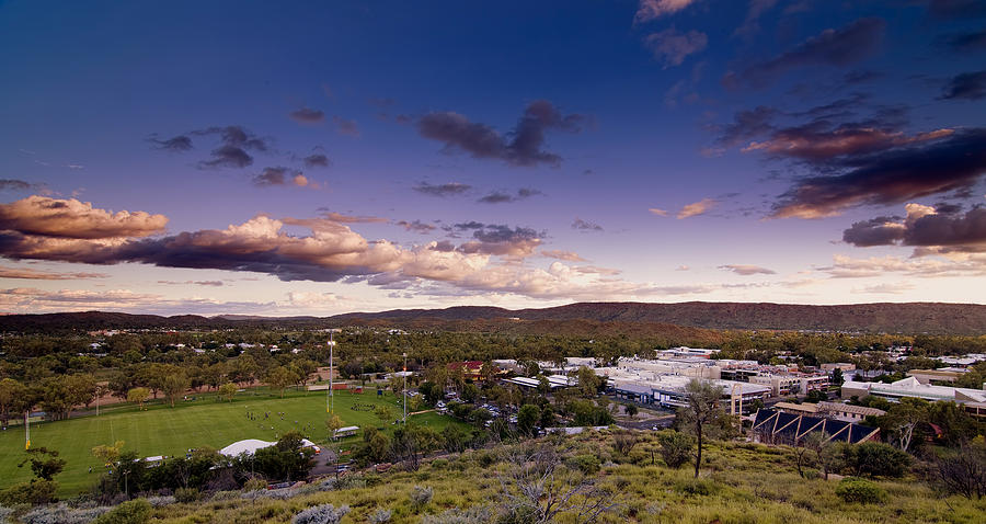 Alice Springs At Sunset Photograph by Paul Svensen