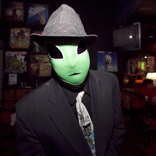 Frog Photograph - #alien #gangster #suit #fedora by Craig Kempf