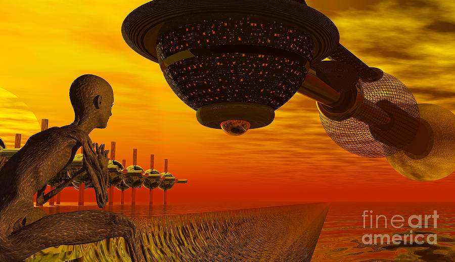 Alien Homecoming Digital Art by Nicholas Burningham