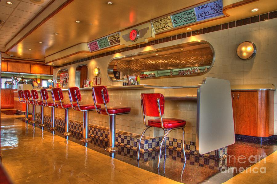 Rubys Photograph - All American Diner 2 by Bob Christopher