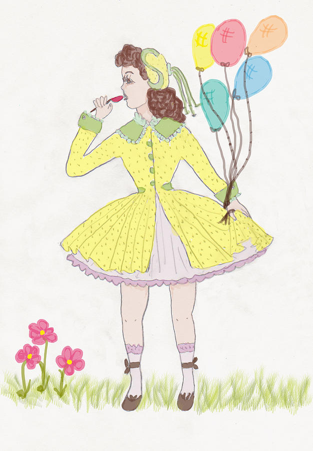 All Dressed Up Drawing by Rosalie Scanlon