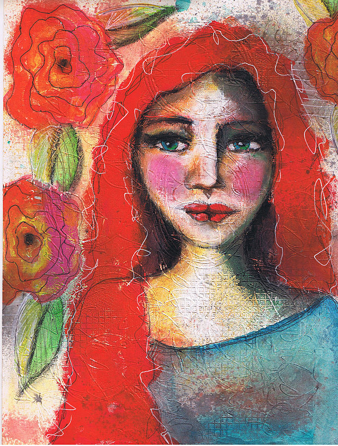All of Her Roses Painting by Christy Sobolewski - Fine Art America