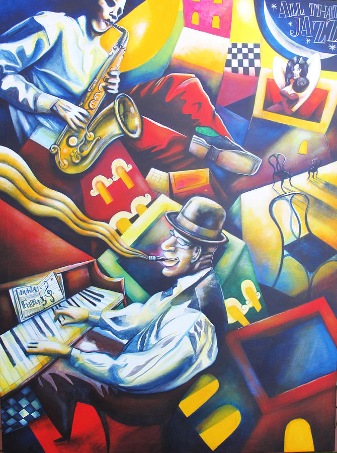 ALL THAT JAZZ by Nuria Fortuny Painting by Nuria Fortuny - Fine Art America