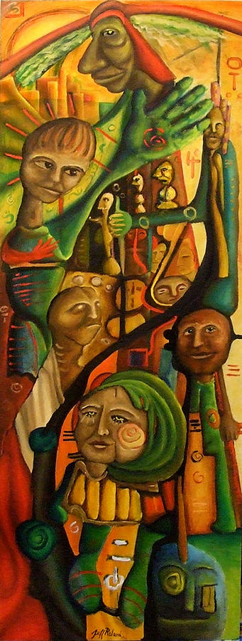 Travelers Painting - All Travellers Are Welcome Here by Jeff Roland Travelers Painting - All Travellers Are Welcome Here by Jeff Roland