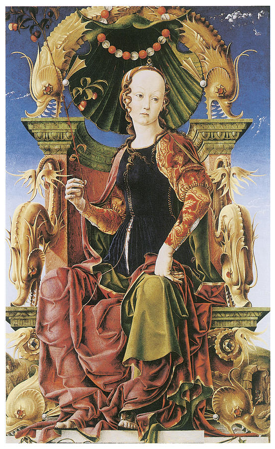 Cosimo Tura Painting - Allegorical Figure by Cosimo Tura