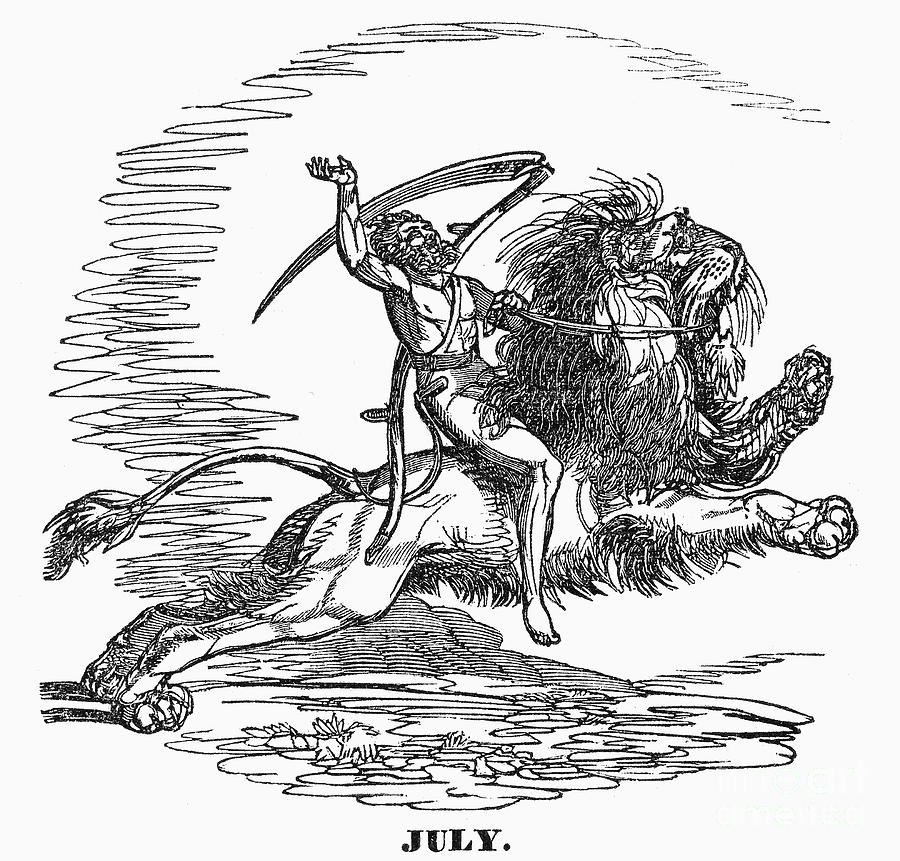 Allegory: July, 1837 Photograph by Granger