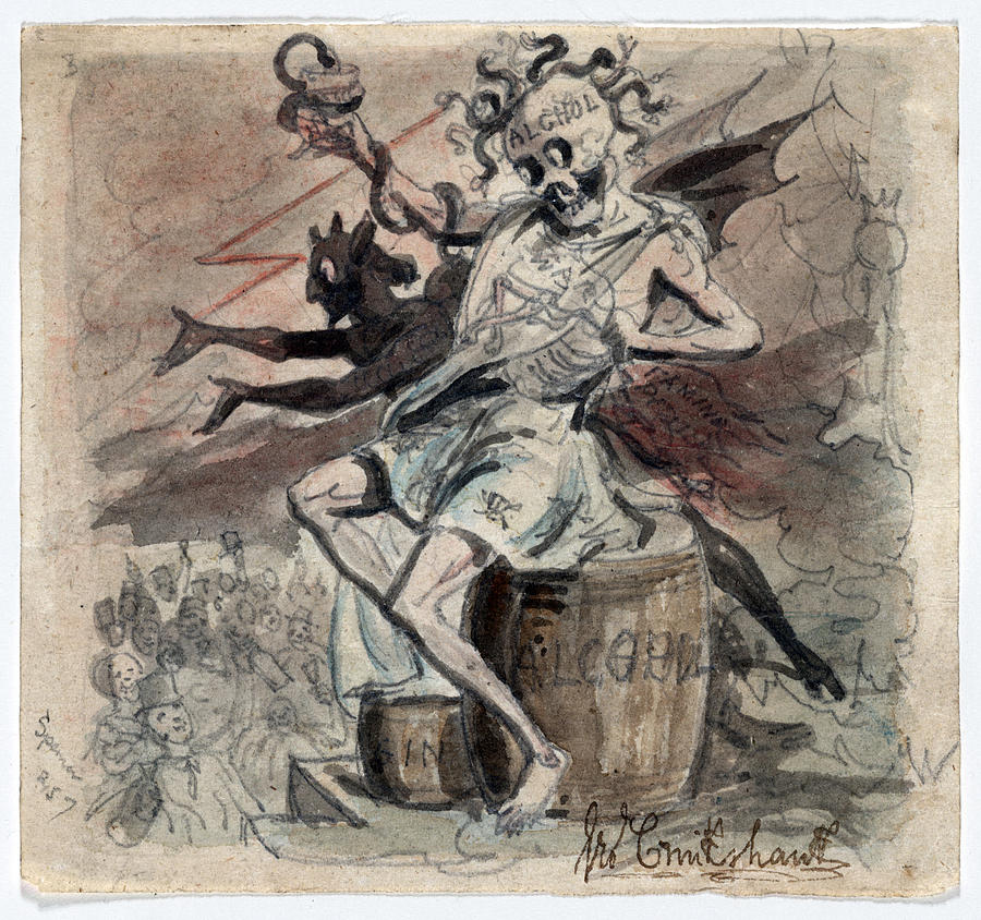 Allegory Of The Demon Alcohol Photograph by Everett