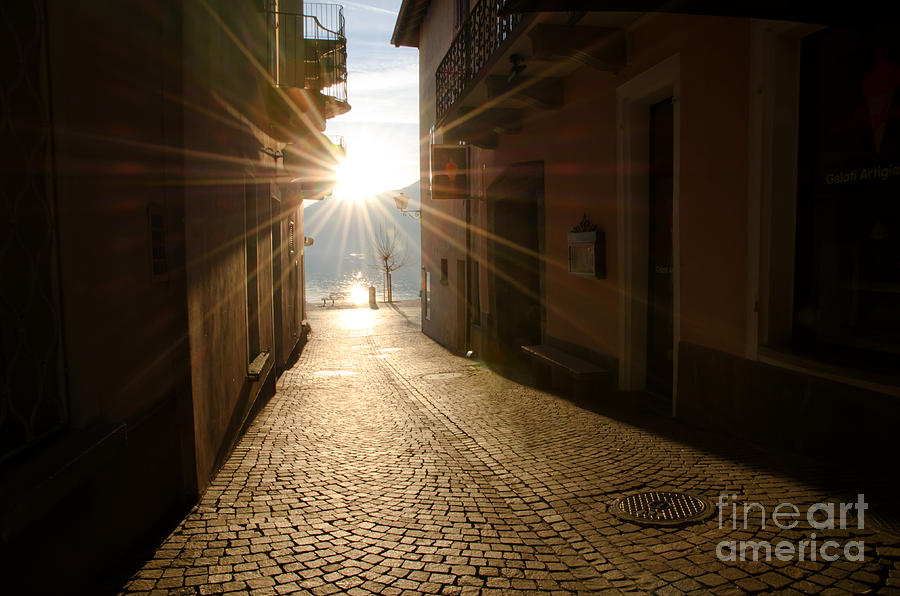 Alley in backlight  Photograph by Mats Silvan