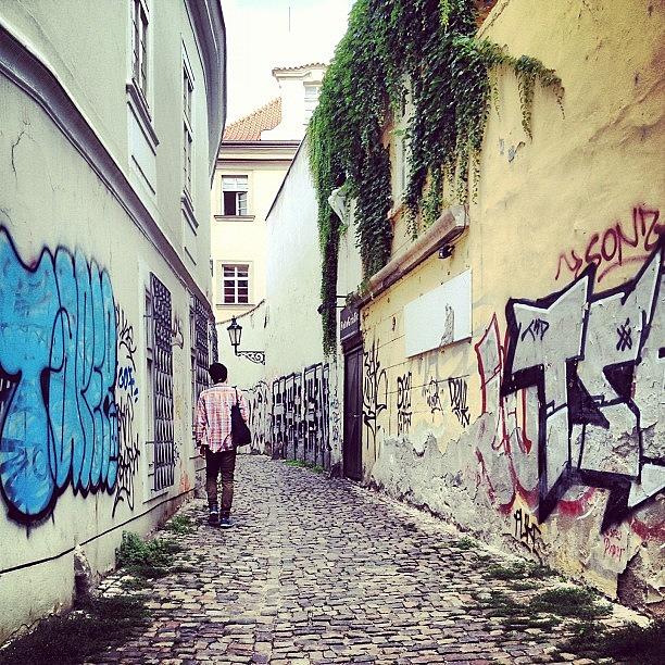 Grafitti Photograph - Alley in Prague by Amanda Koehlmark