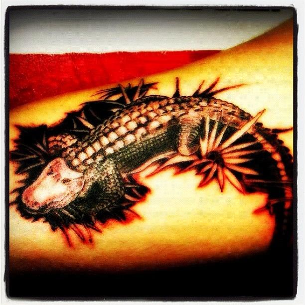 Alligator Photograph - Alligator Tattoo by Lori Lynn Gager