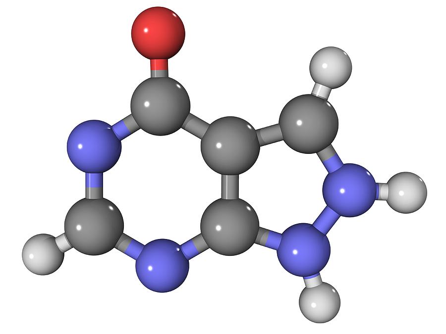 Allopurinol Gout Drug Molecule Photograph by Laguna Design - Fine Art ...