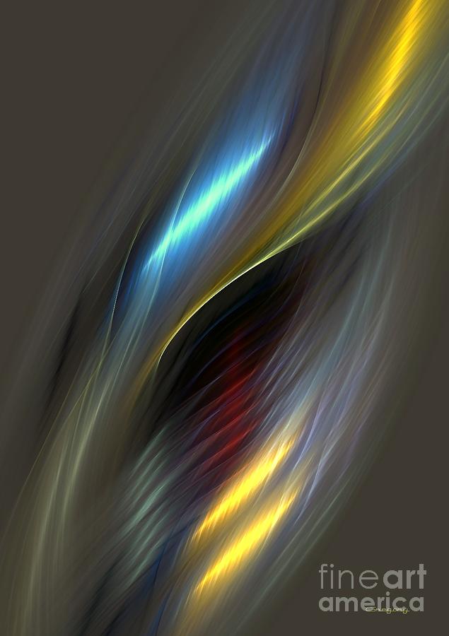 Abstract Digital Art - Alluring Colors by Greg Moores