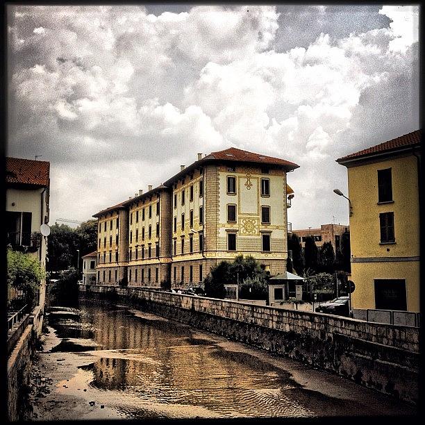 Architecture Photograph - Along Lambro River #iphone #instagram by Roberto Pagani