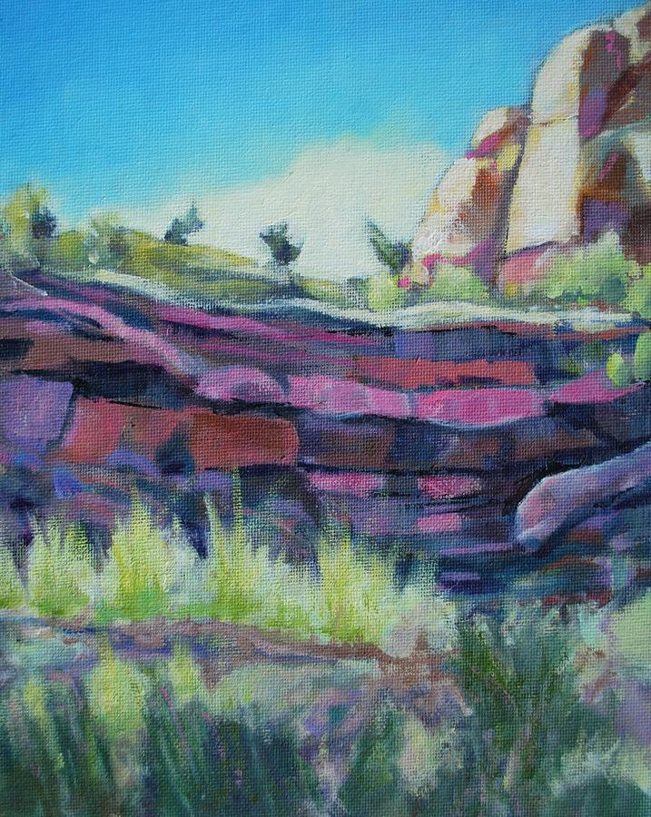 Along the Escalante River Painting by Richard  Willson