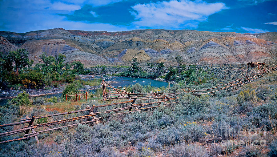 Mountain Photograph - Along The Wind River Wyoming by Rich Walter