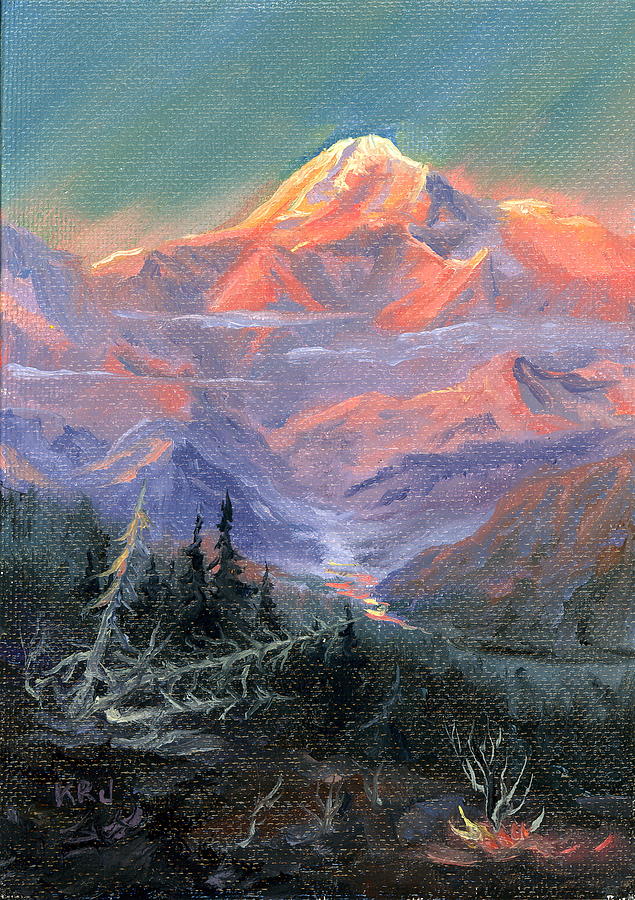 Alpen Glow Painting by Kurt Jacobson