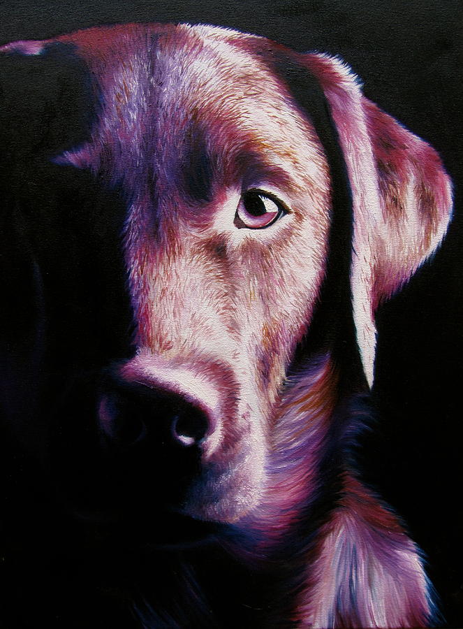 Labrador Retriever Painting - Alpha Male by Theresa Crawford