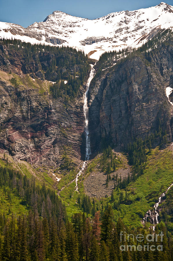 Alpine Waterfall Photograph by Bob and Nancy Kendrick