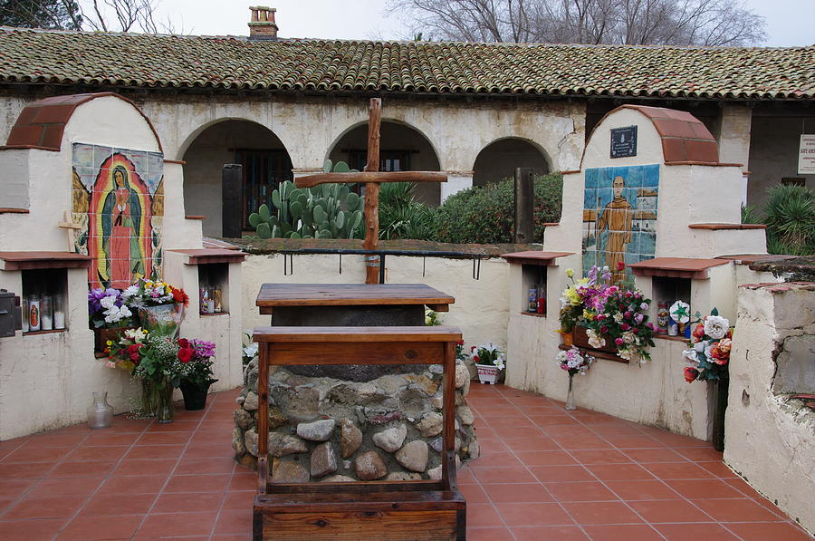 Altar at Mission San Miguel Photograph by Jeff Lowe