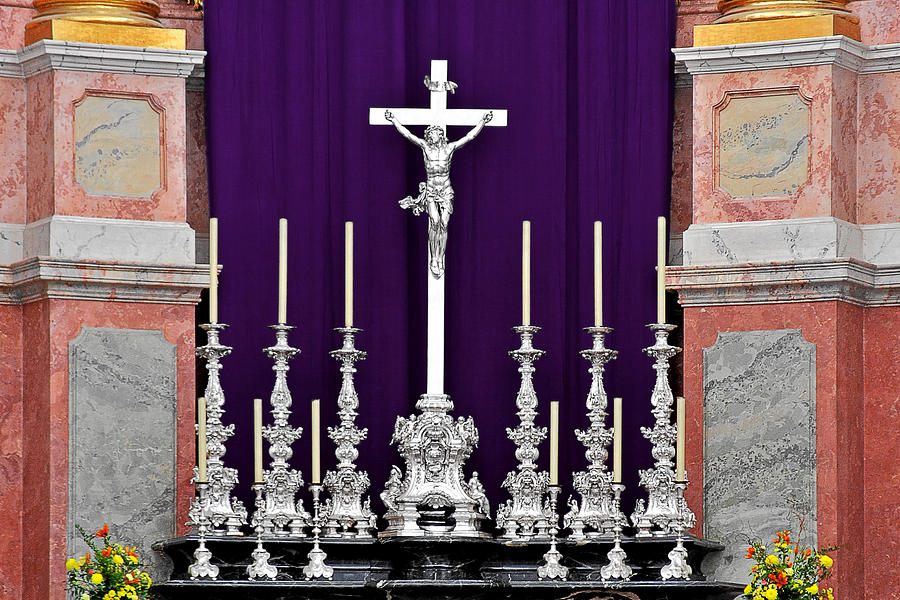 Jesus Christ Photograph - Altar Dresdener Hofkirche by Alexandra Till
