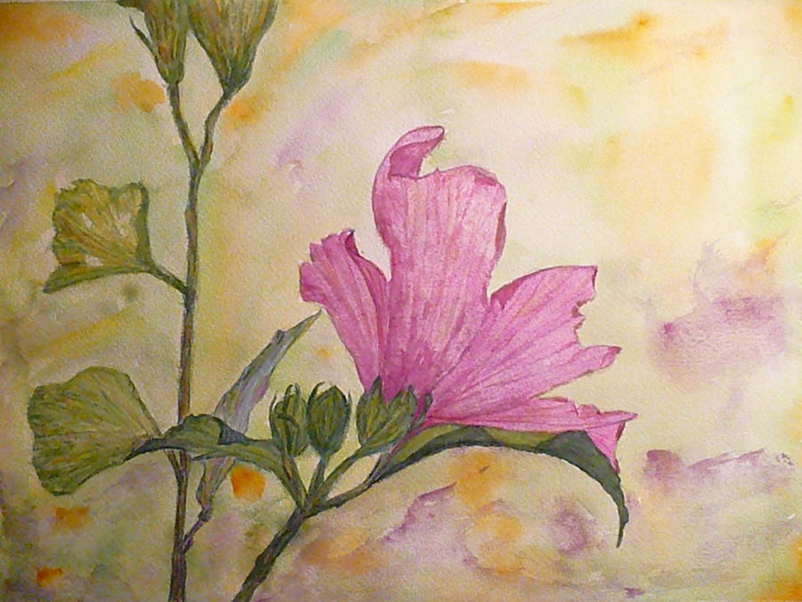 Nature Painting - Althea by Stella Schaefer