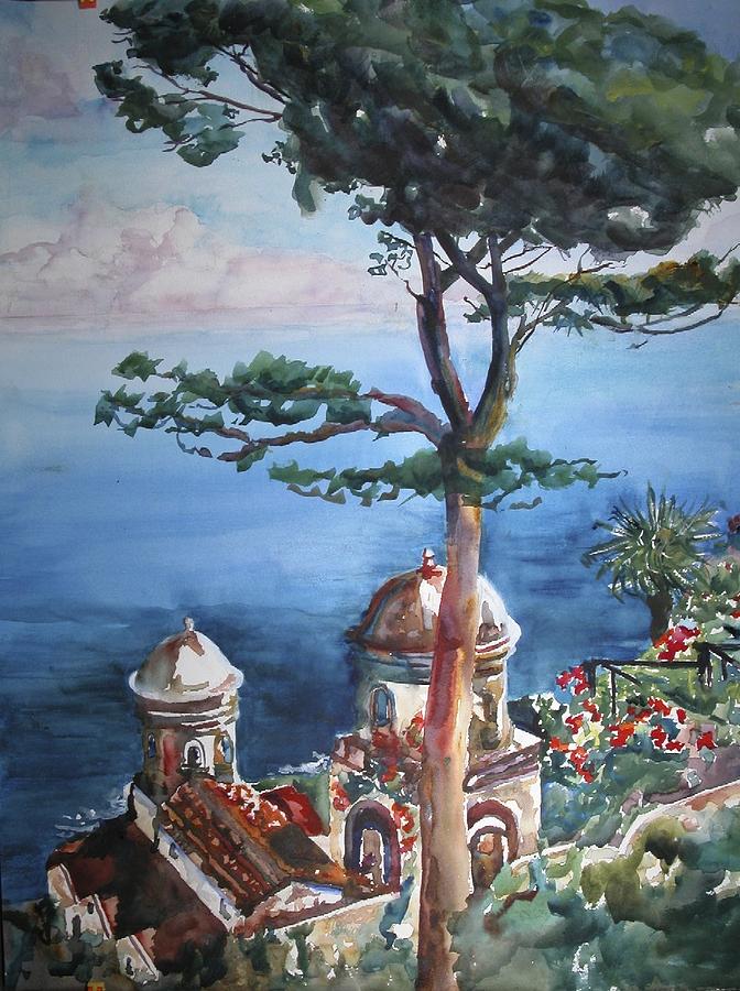 Amalfi Coast Painting by Vicki Ross