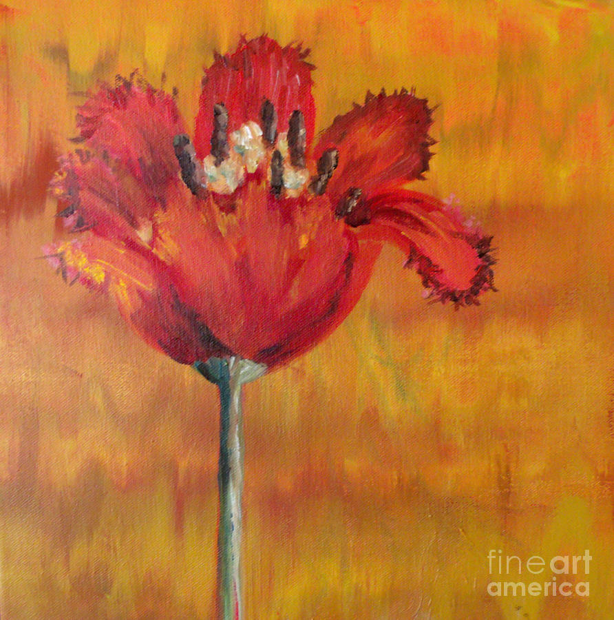 Poppy Painting - Amazing Flower by Patricia Halstead