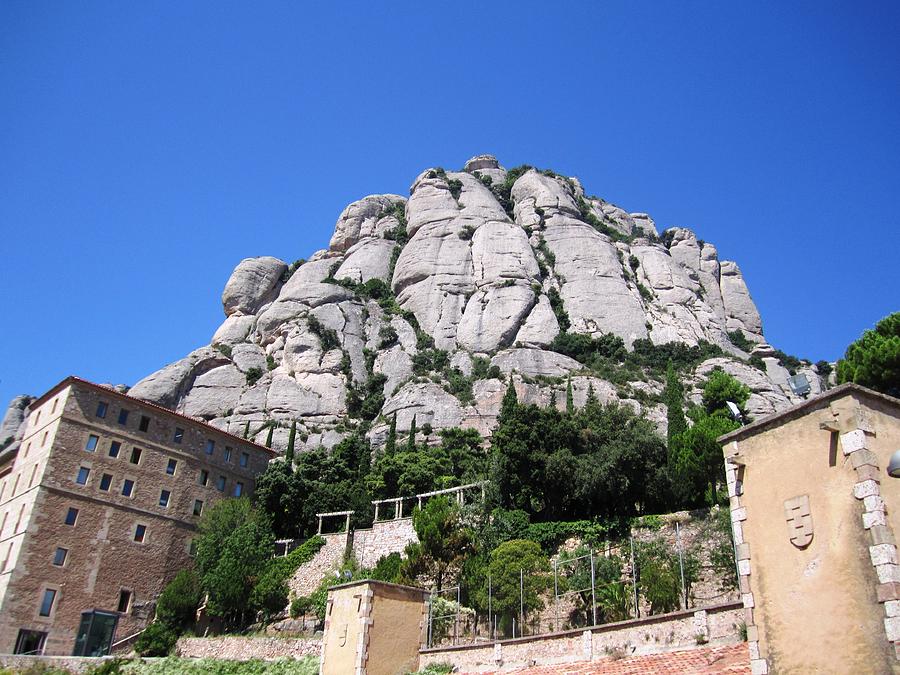 Amazing Montserrat Monastery Mountain Rock Barcelona Spain Photograph by John Shiron