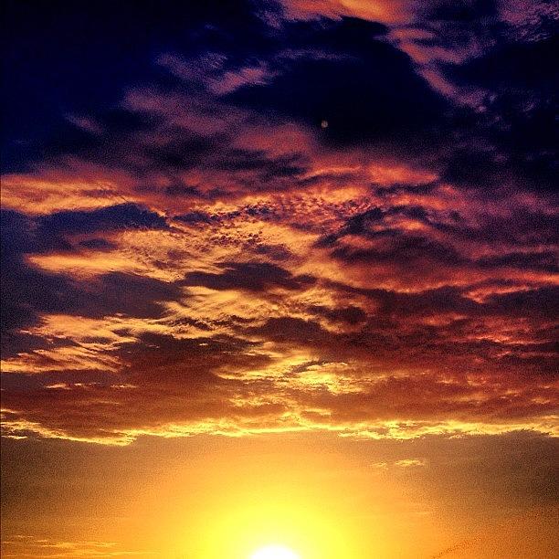 Sunset Photograph - #amazinglbsunset #longbeach #sunset by Nichole Zellmer