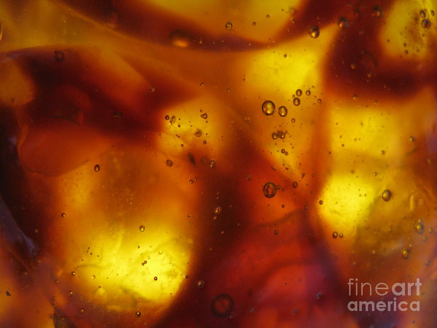 Abstract Photograph - Amber colors by Ausra Huntington nee Paulauskaite