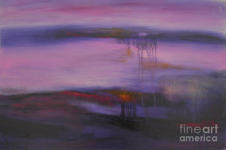Abstract Painting - Ame Coeur Amour by Carmelle Dorion Abstract Painting - Ame Coeur Amour by Carmelle Dorion