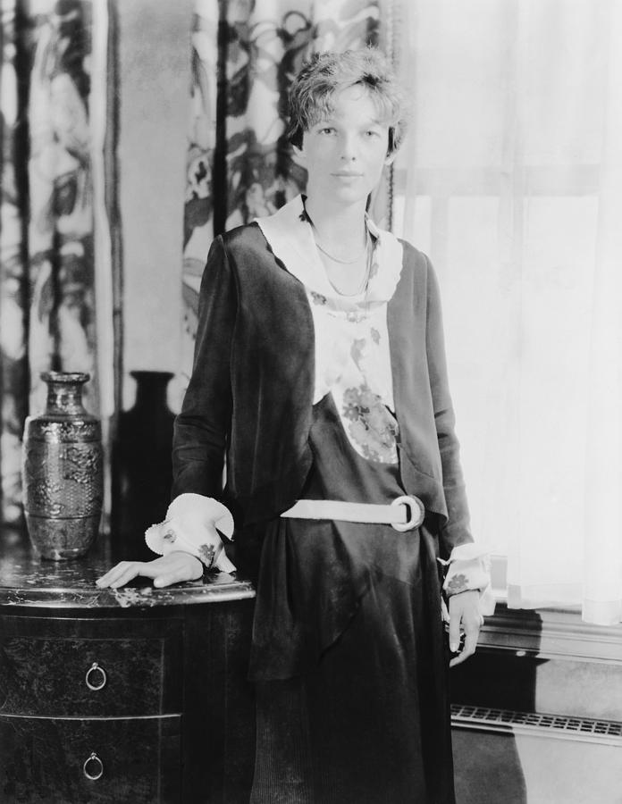 Portrait Photograph - Amelia Earhart 1897-1937, Celebrated by Everett