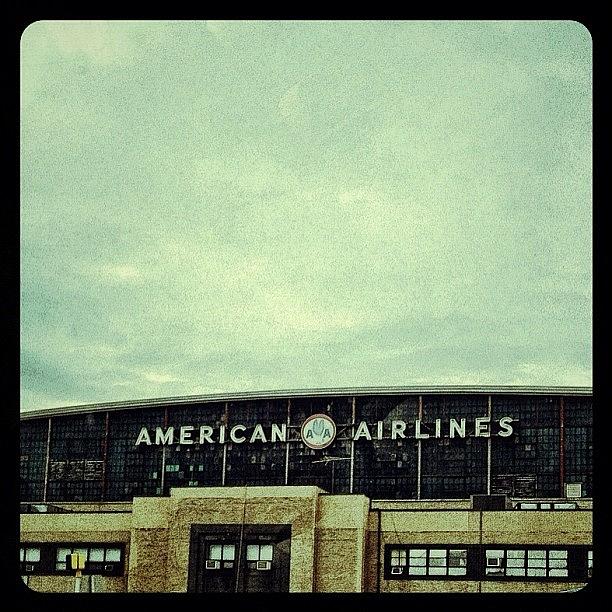 Typography Photograph - American Airlines Hanger by Natasha Marco