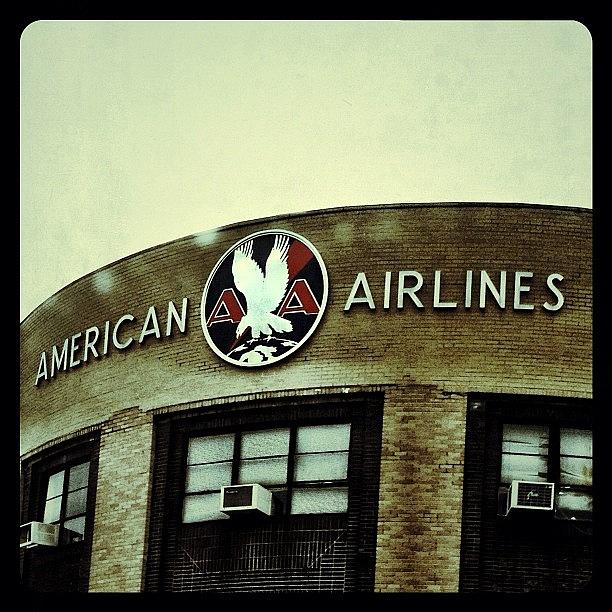 Typography Photograph - American Airlines by Natasha Marco