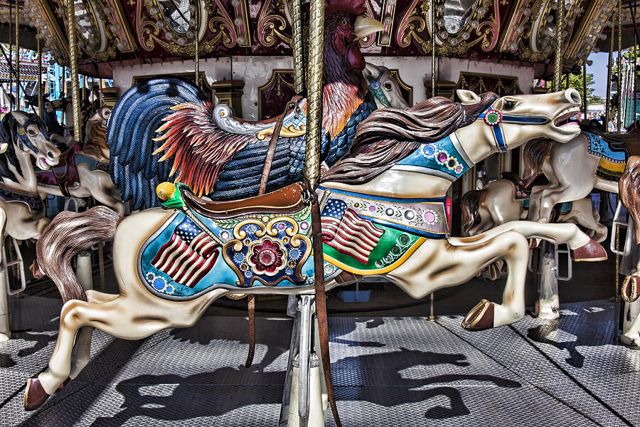 Fantasy Photograph - American Carousel Horse by Garry Gay