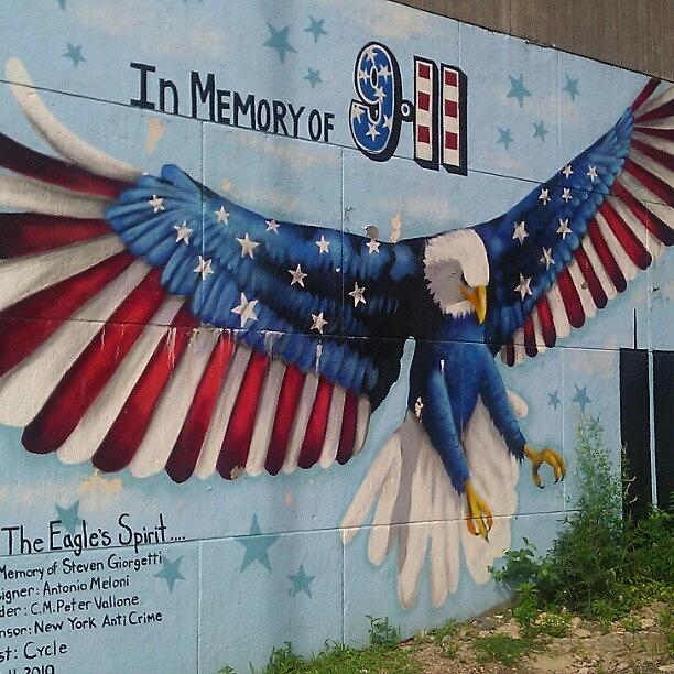 Eagle Photograph - #american #flag #eagle #graffiti by Sacred Urban
