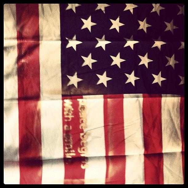 Uso Photograph - American Flag #kellyannart #uso by Kellyann Gilson Lyman