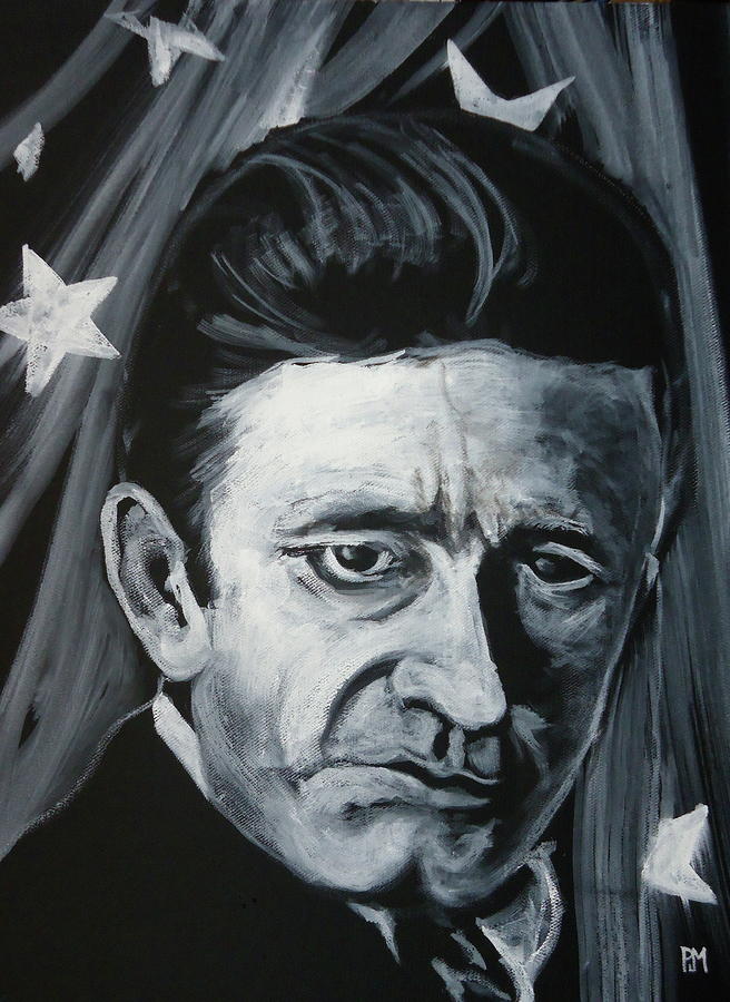 Johnny Cash Painting - American Icon by Pete Maier