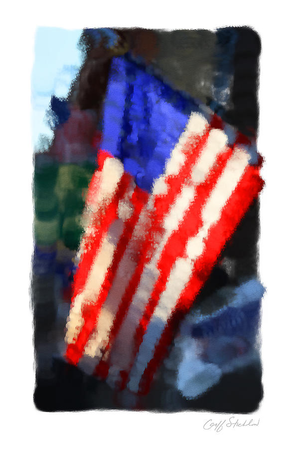 American Legion Flag Digital Art by Geoff Strehlow